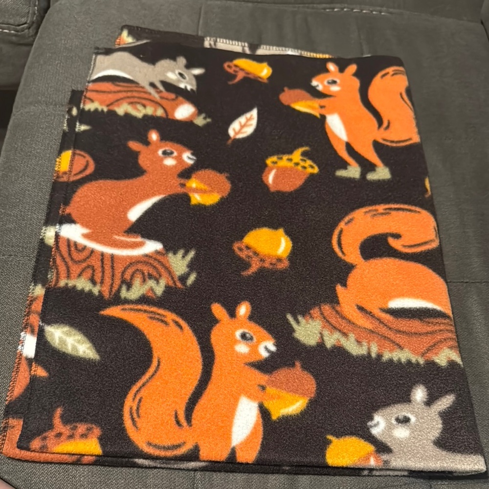 Squirrel Patterned Blanket